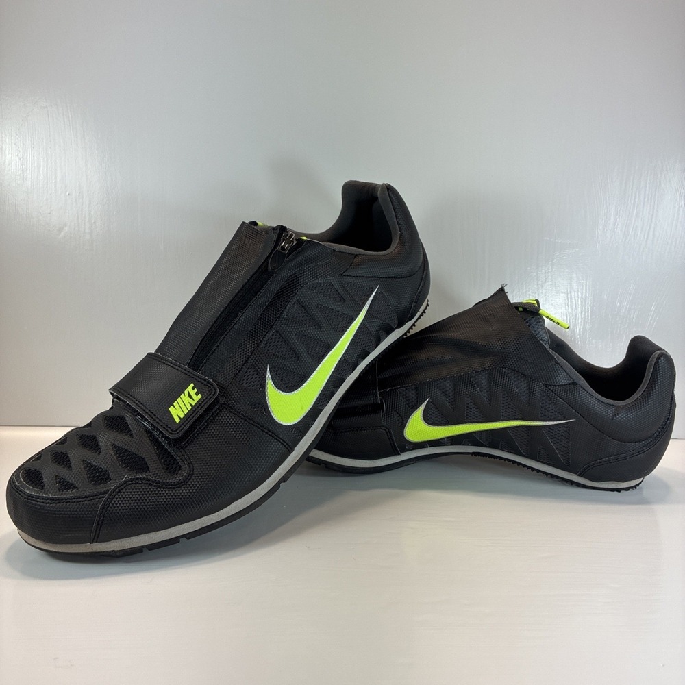 Men's 13 long Jump Shoes Nike Air Zoom LJ Elite Black 415339-070 12UK 47.5EU